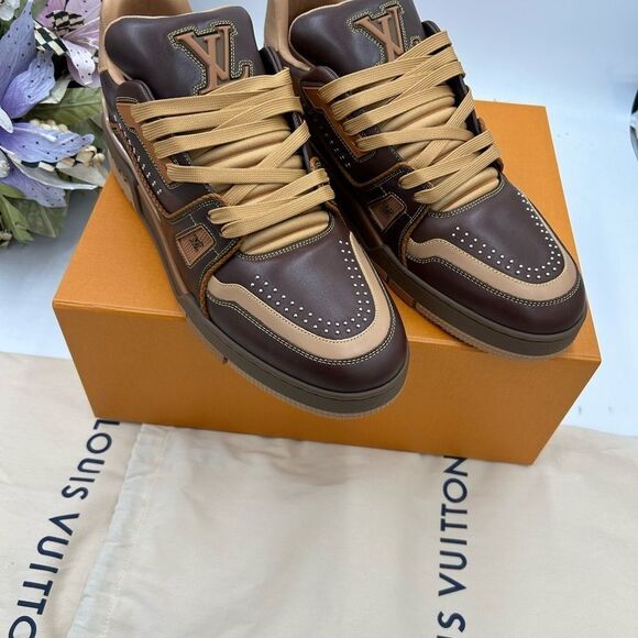 Men’s Louis Vuitton trainer sneakers size 11 fits 13 US made in Italy.RARE find - Picture 3 of 11